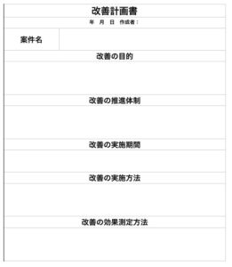改善計画書の書き方を5つの必須項目で解説！記入例がわかるテンプレート付き - あおい技研